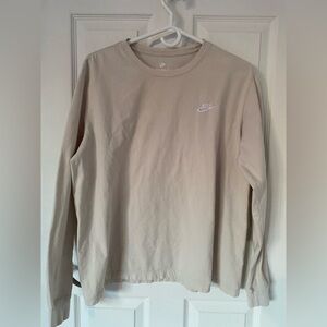 Nike Light Tan Long Sleeve Tee
